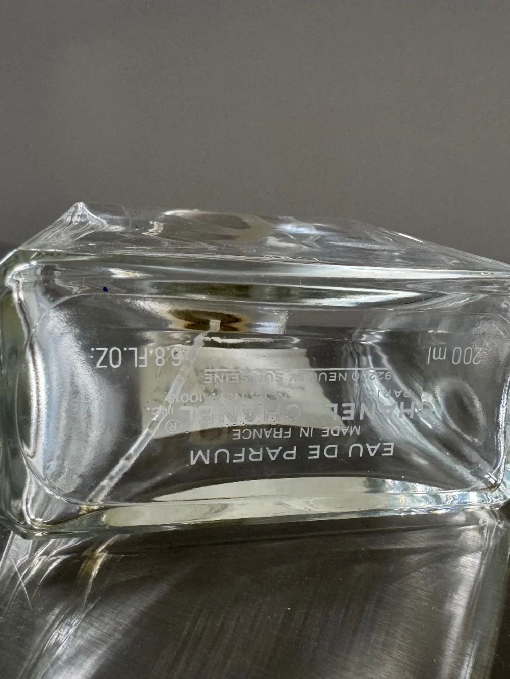 Chanel No 5 Empty 200ml Perfume Bottle